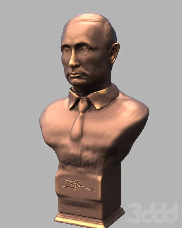 3d модель Бюст В.В. Путина бронза – 200209