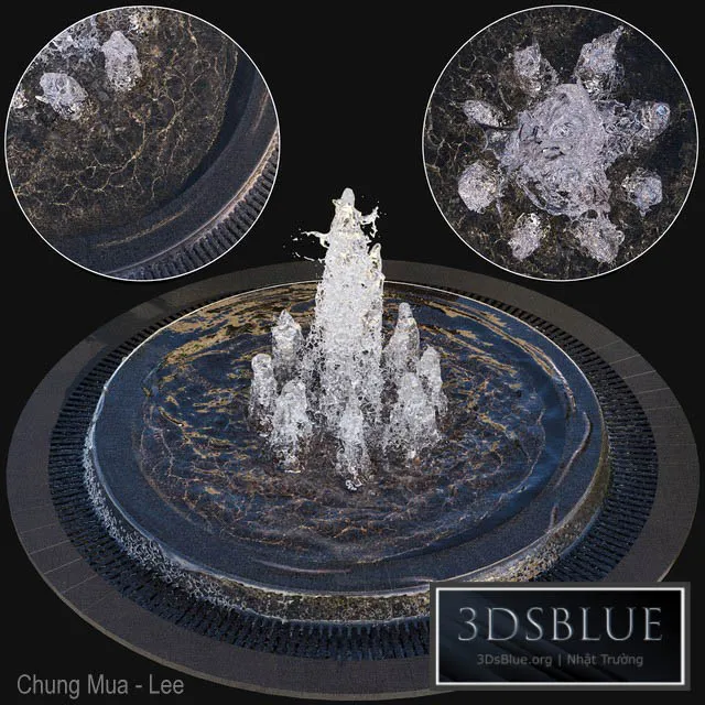 Large Water Fountains 3DS Max - thumbnail 3