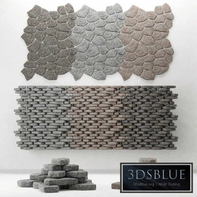 Rock stone collection decorative \/ A collection of rock for decoration 3DS Max - thumbnail 3