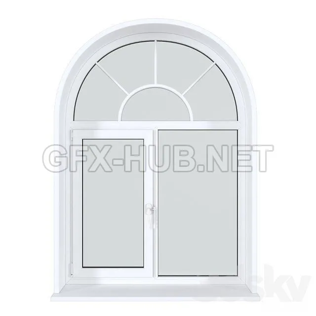 A set of arched plastic windows 18 – 204905