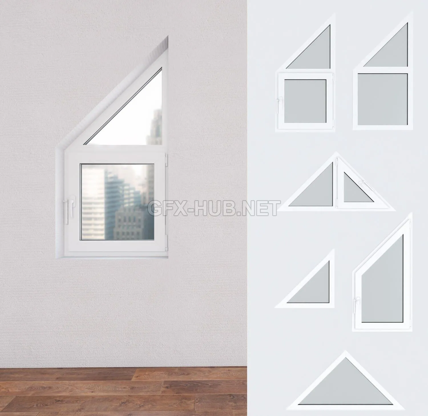 A set of plastic windows 11 – 204923