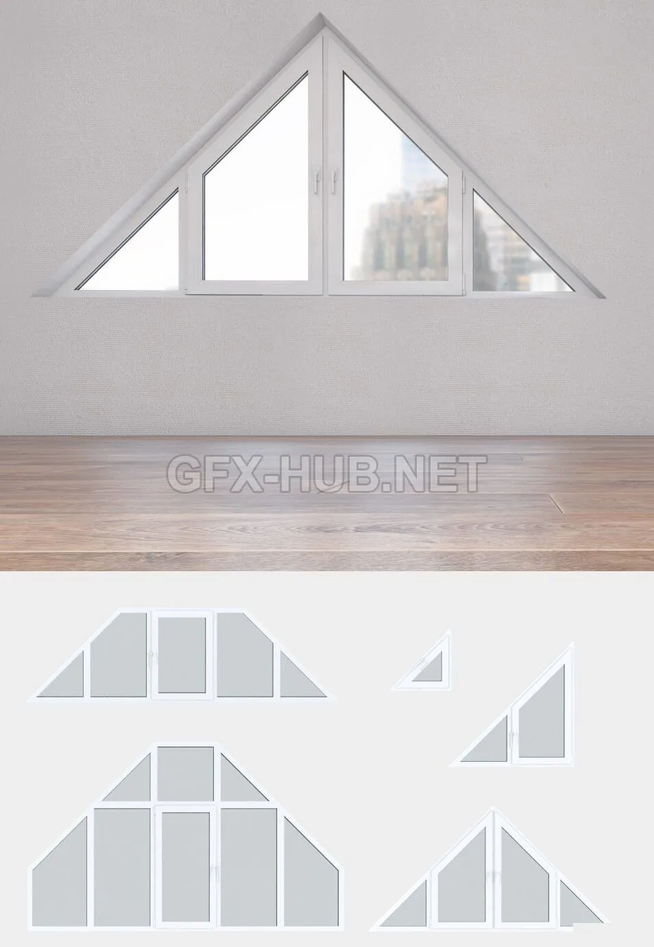 A set of plastic windows 12 – 204925