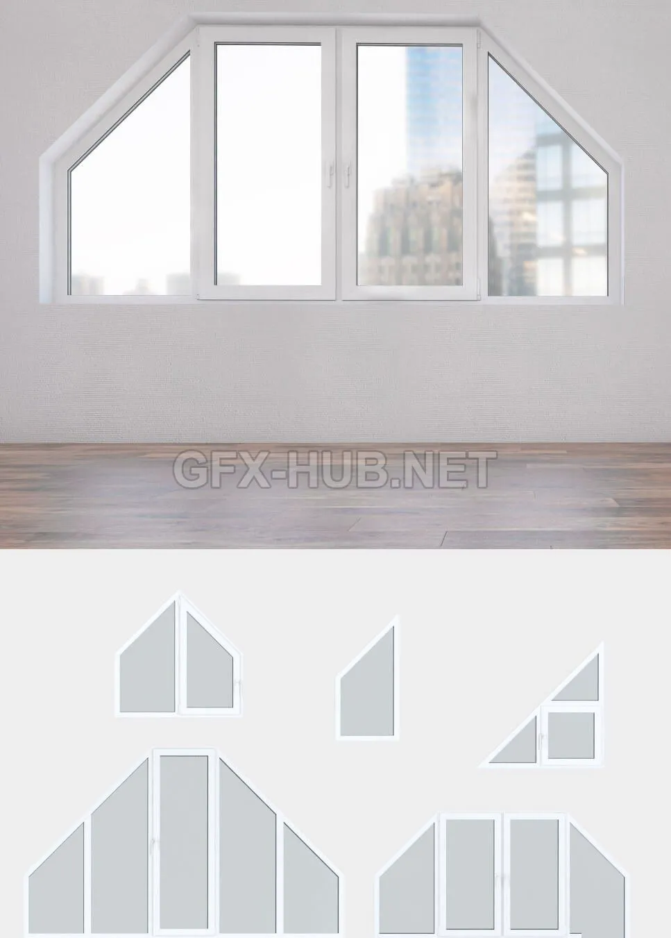 A set of plastic windows 13 – 204927