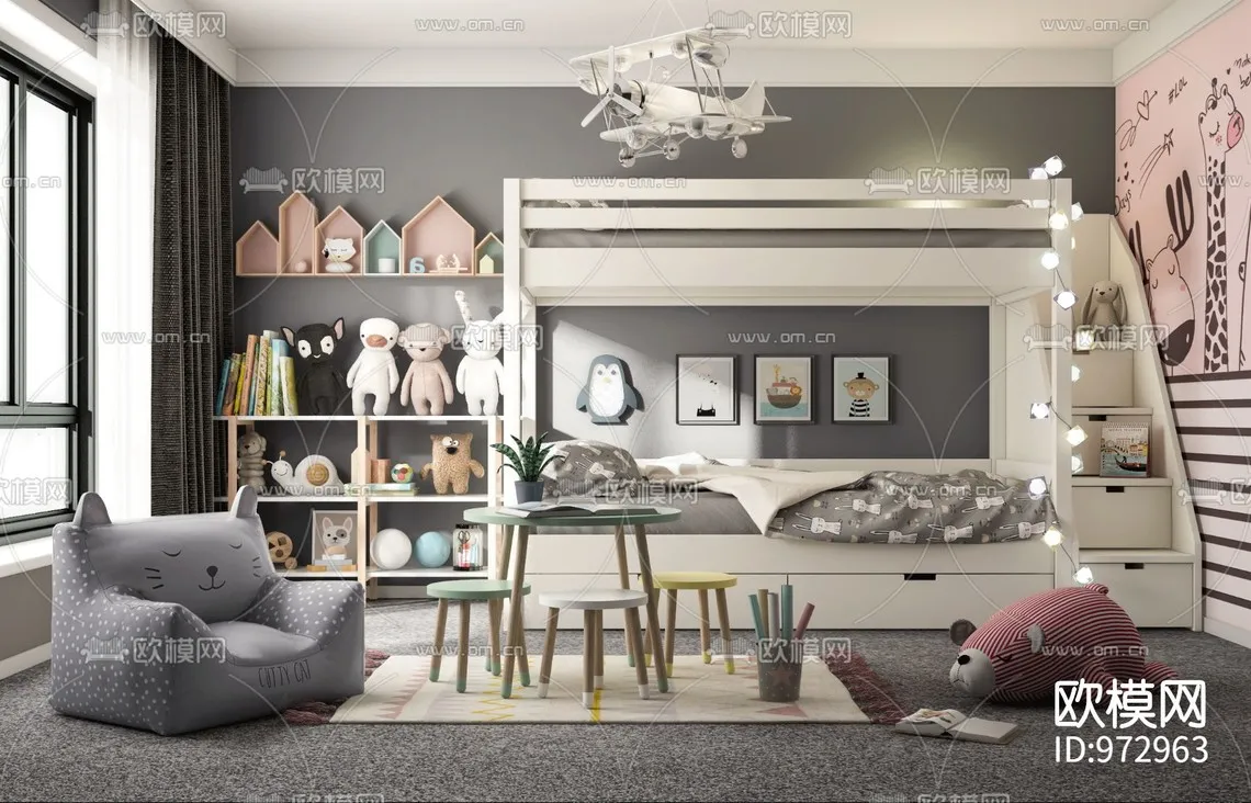 CHILDROOM – 3D SCENES – VRAY – 190