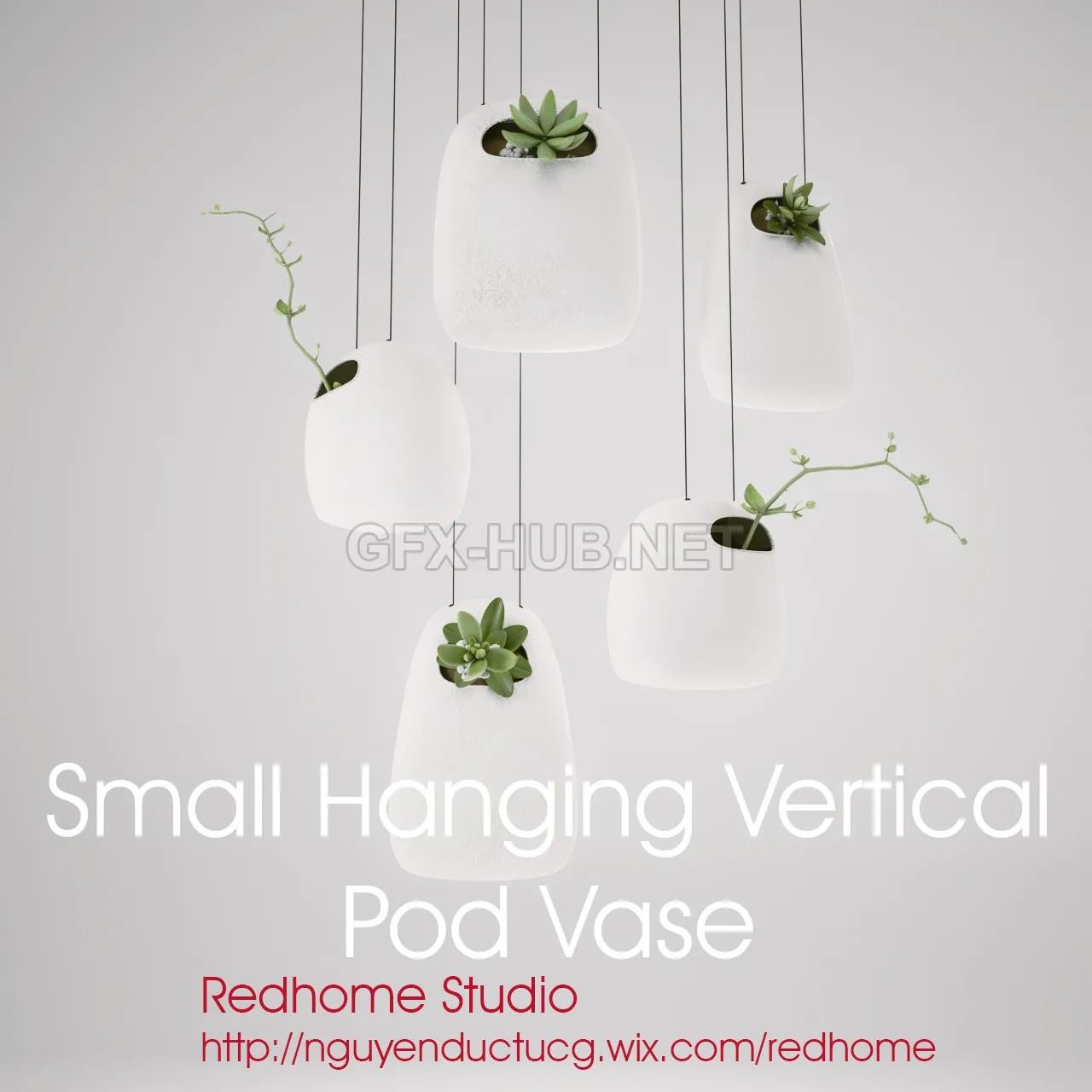 Acc_Small Hanging Vertical Pod Vase – 205185