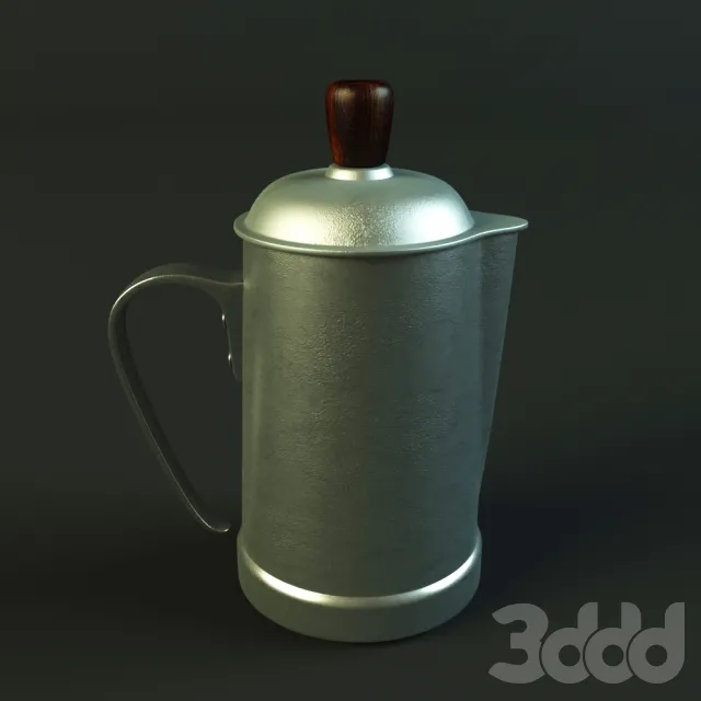 Antique Portuguese aluminum coffee pot – 205865