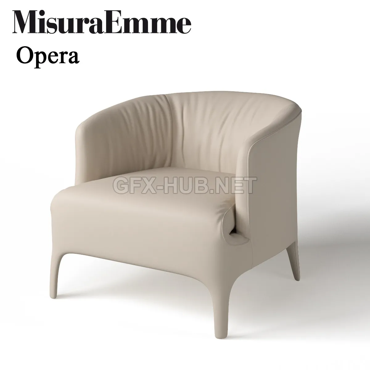 Armchair Misure Emme Opera (Max 2011Corona) – 206209