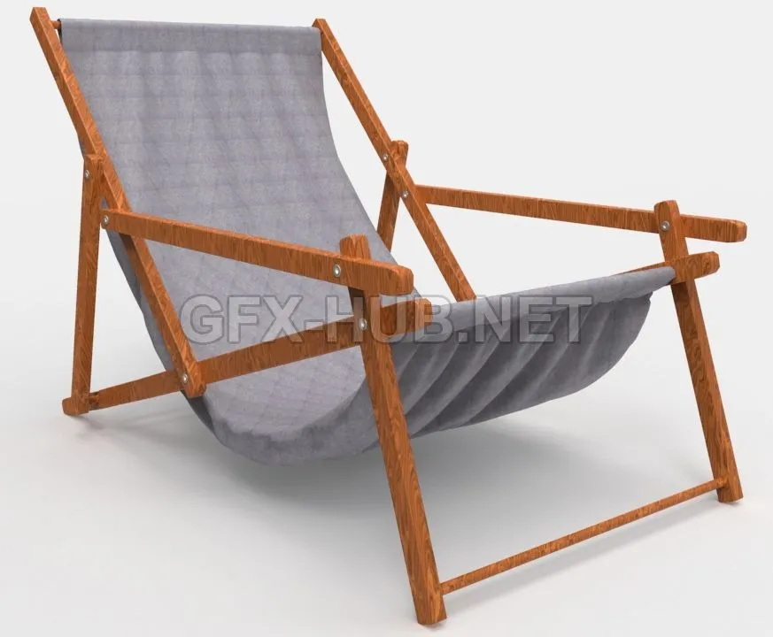 Armed Sling Chair (maxfbxobj) – 206307