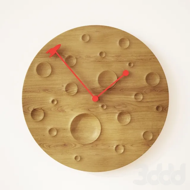 Around the Moon in 60 Minutes – The Wall clock – 206321