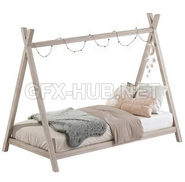 Baby bed in the form of a house 4 – 206879