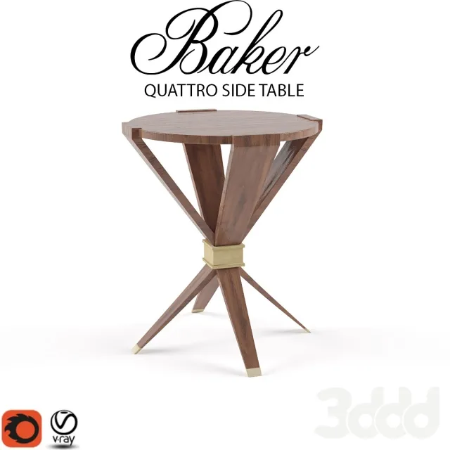 Baker Furniture – Quattro Side Table – 206961