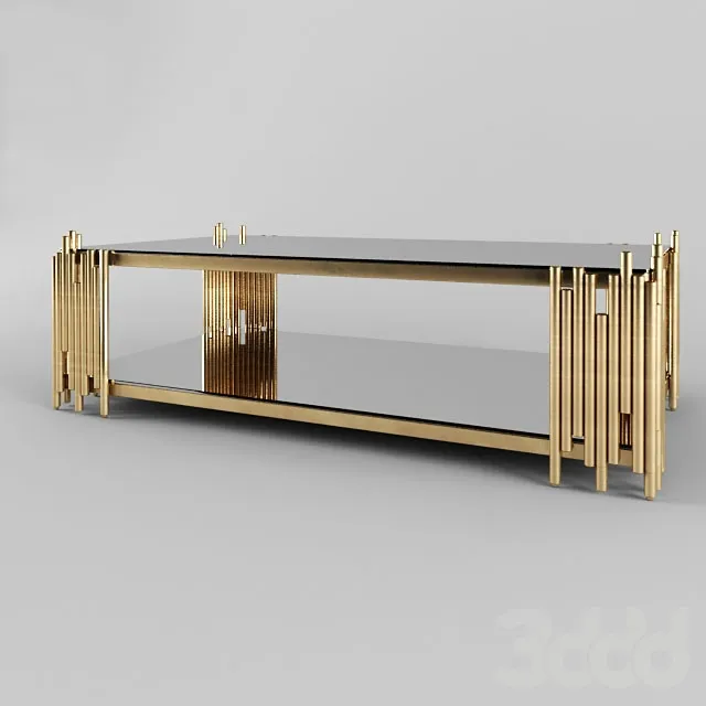 Barcelona Modern Rectangular Glass Coffee Table – 207171
