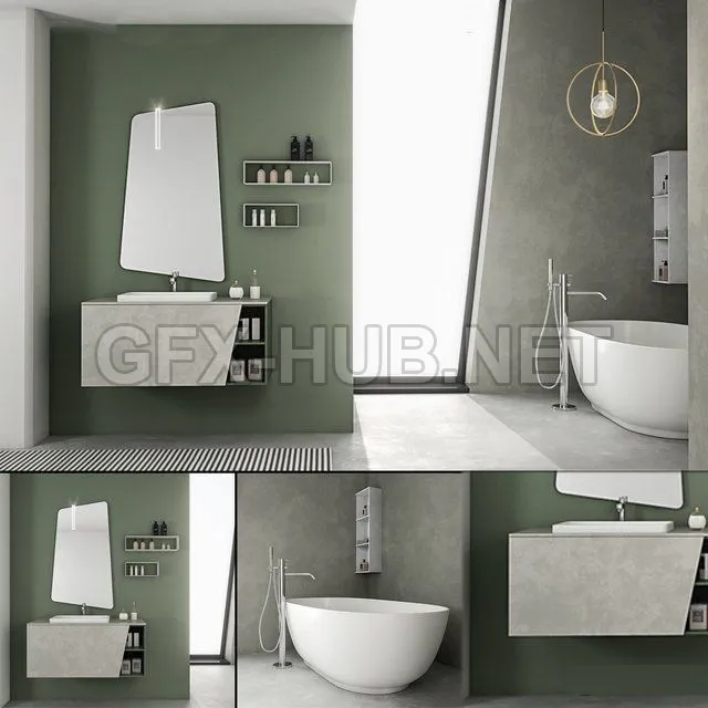 Bathroom furniture set Arcom e.Ly 3 – 207363