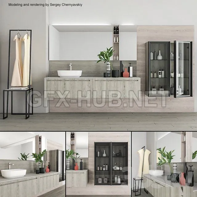 Bathroom furniture set Rush – 207375