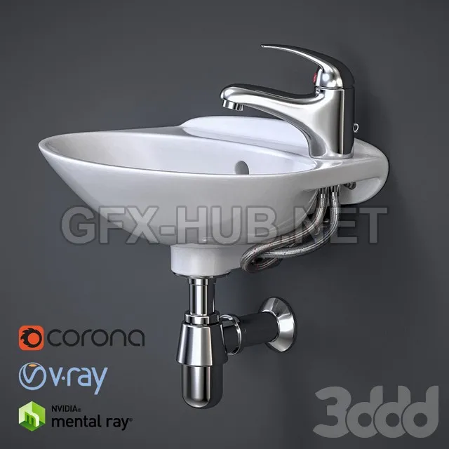 Bathroom sink with faucet – 207405
