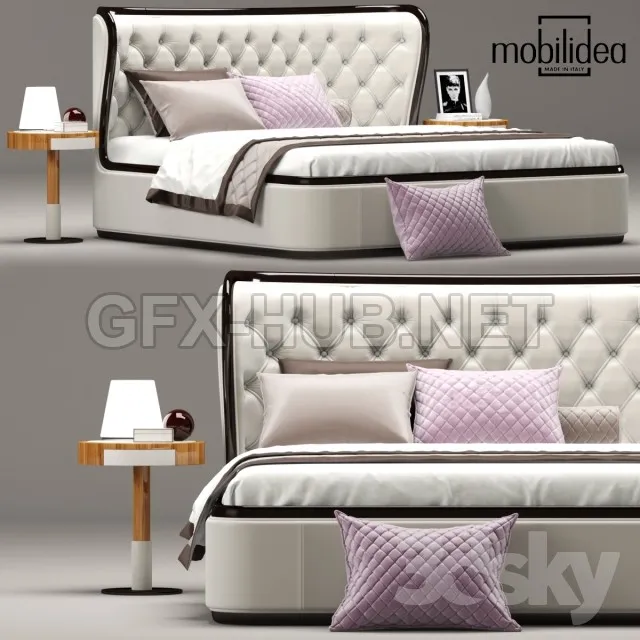 Bed MargotMobilidea 3d Model – 207713