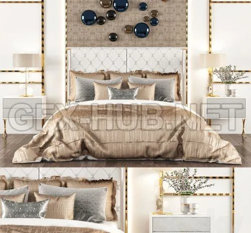 Bed Montgomery  by Fendi Casa – 207727