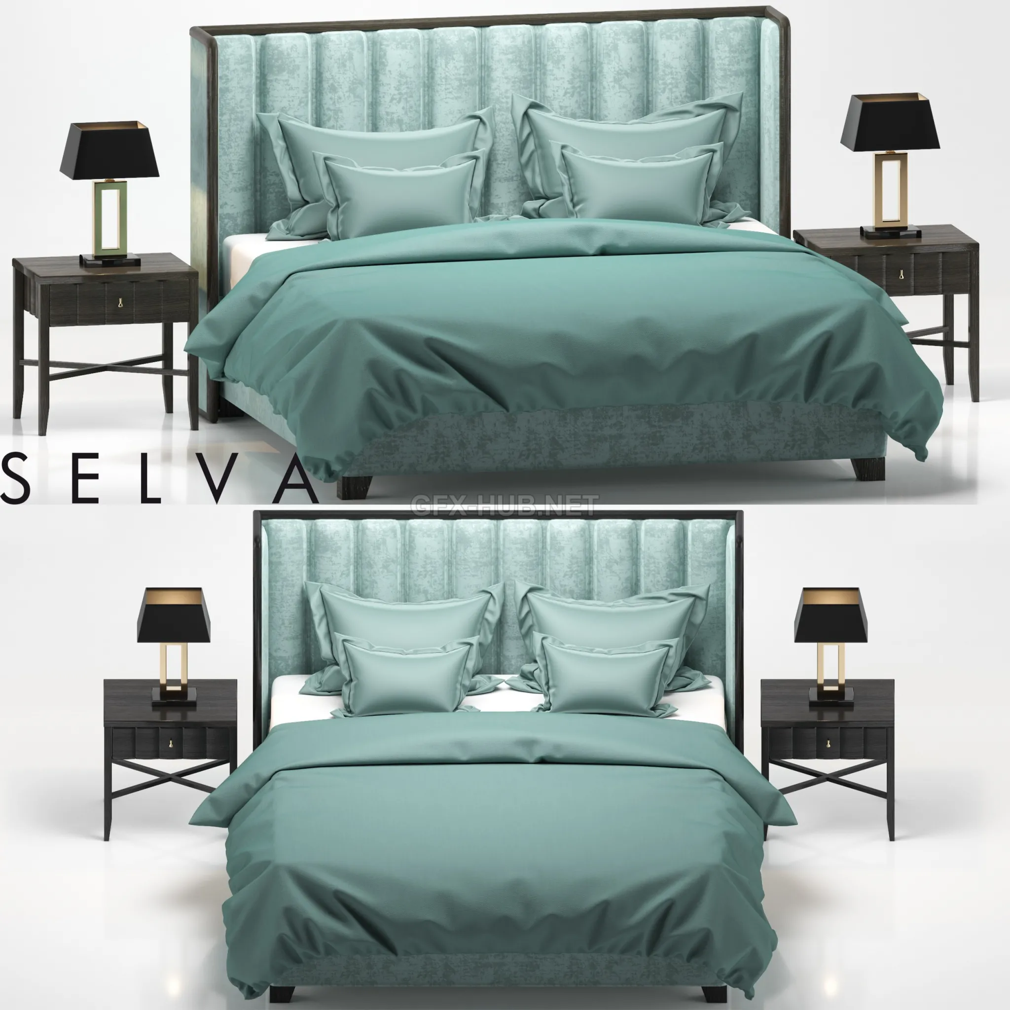 Bed with Headboard TRUST Selva Philipp LETTI E COMODINI 1 – 207833