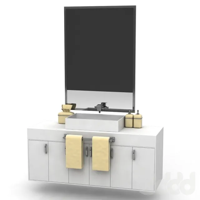 Bedside cabinet with sink – 207923