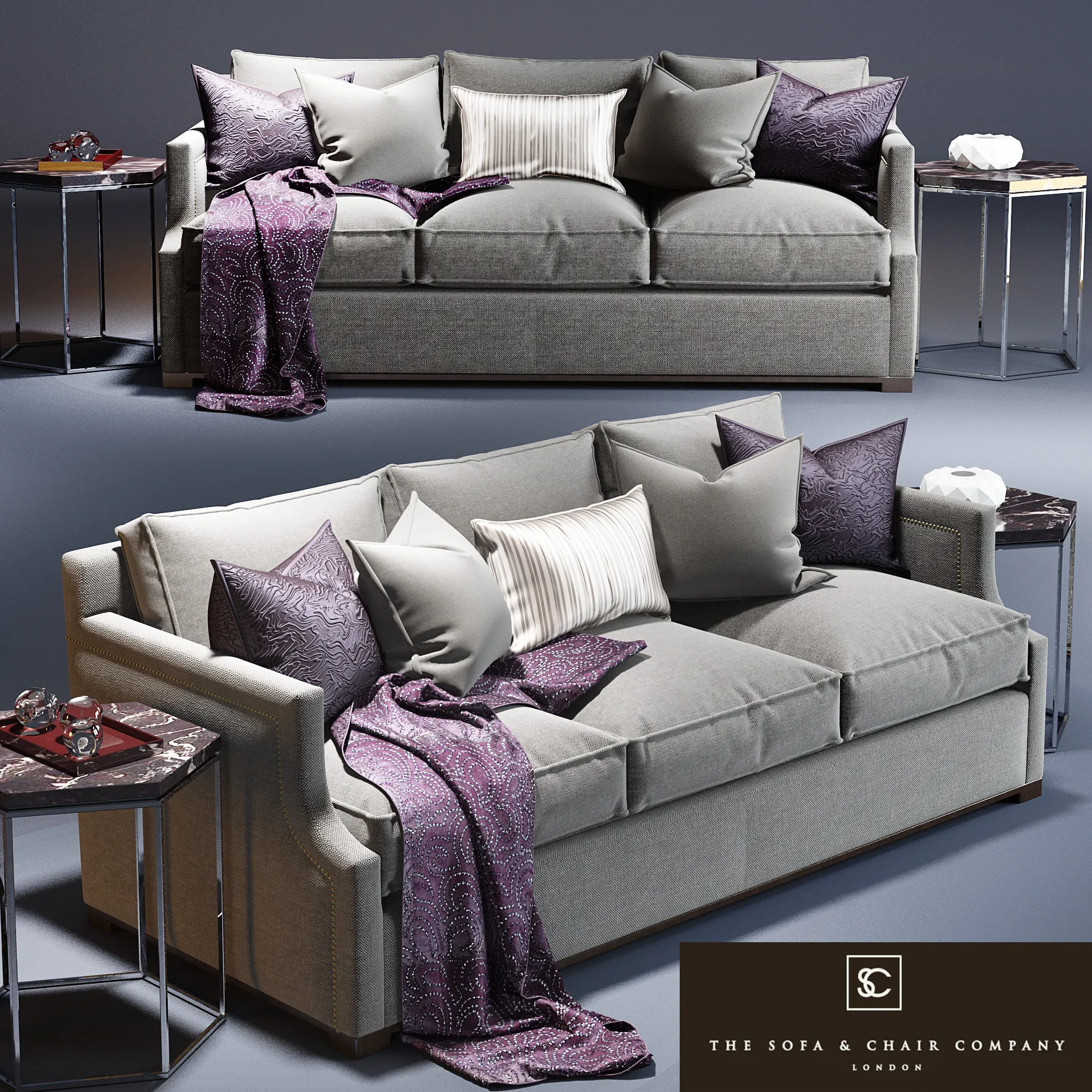 BELVEDERE SOFA SKELETON SIDE TABLE – 207999