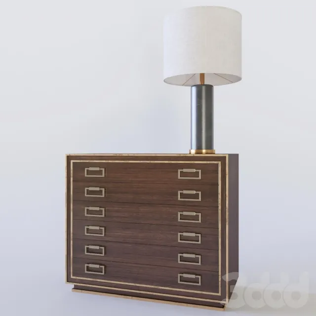 Benedict Map Chest Cliff Table Lamp – 208031