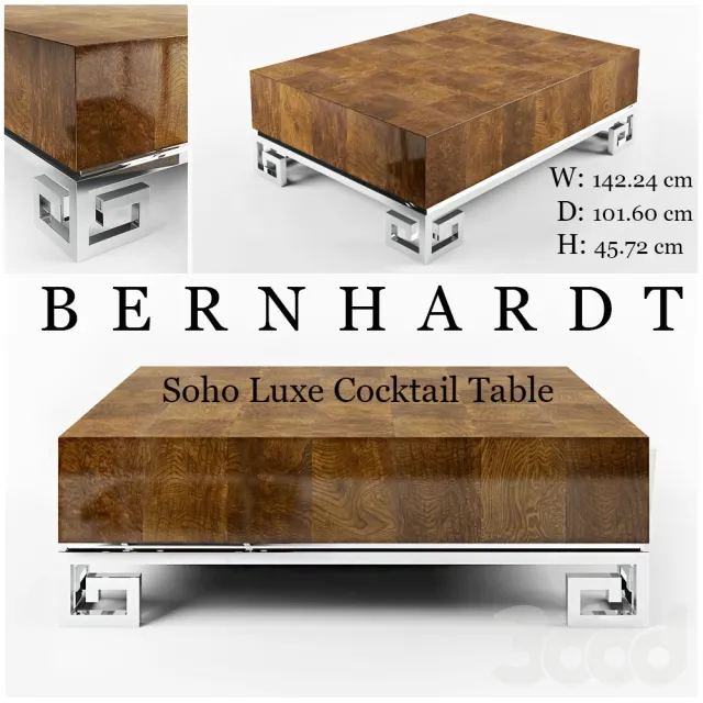 Bernhardt Soho Luxe Cocktail Table – 208107