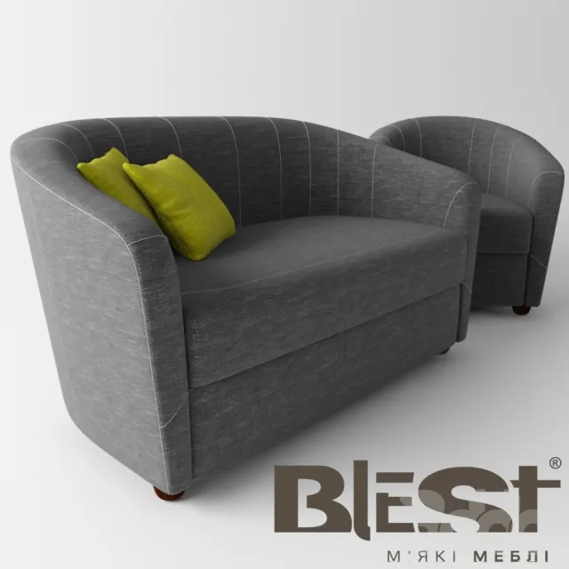 Blest Beauty sofa and armchair – 208367