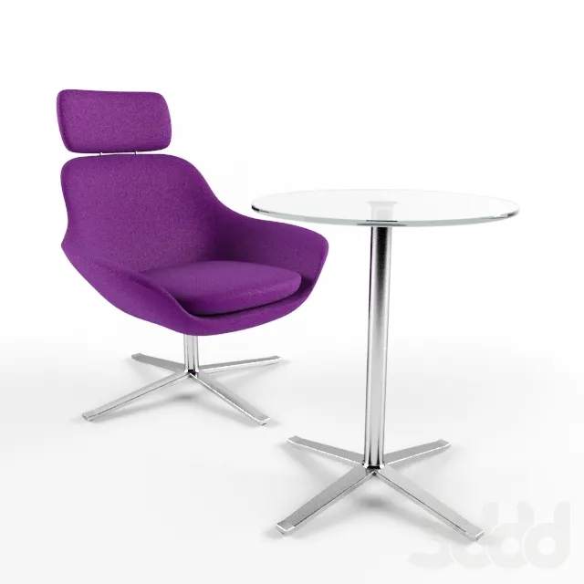 Bob Lounge Chair  Table – 208479