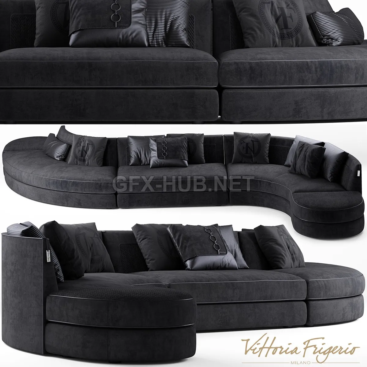 Borromeo sofa by Vittoria Frigerio – 208719