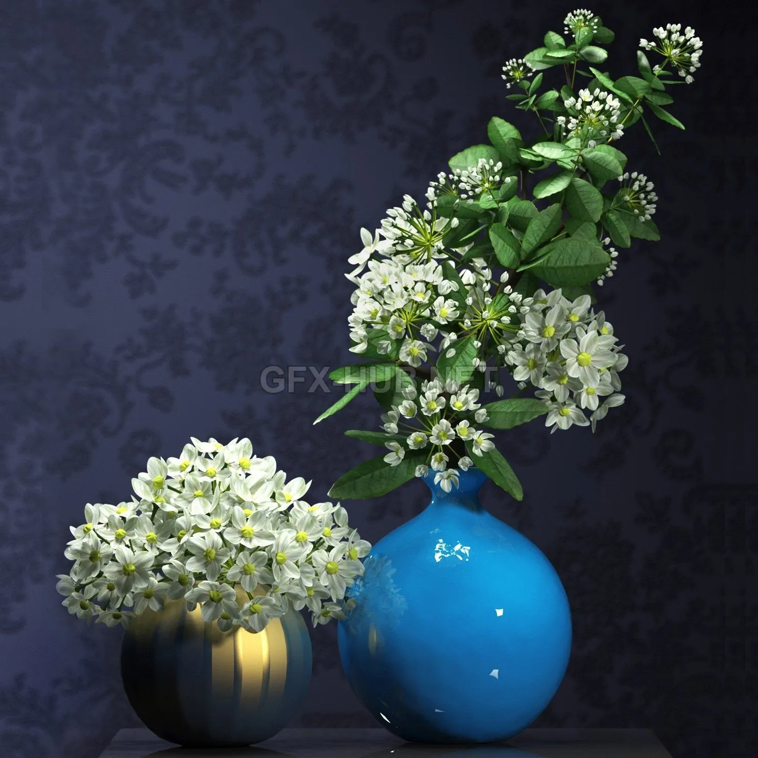 Bouquet of flowers in a vase – 208791