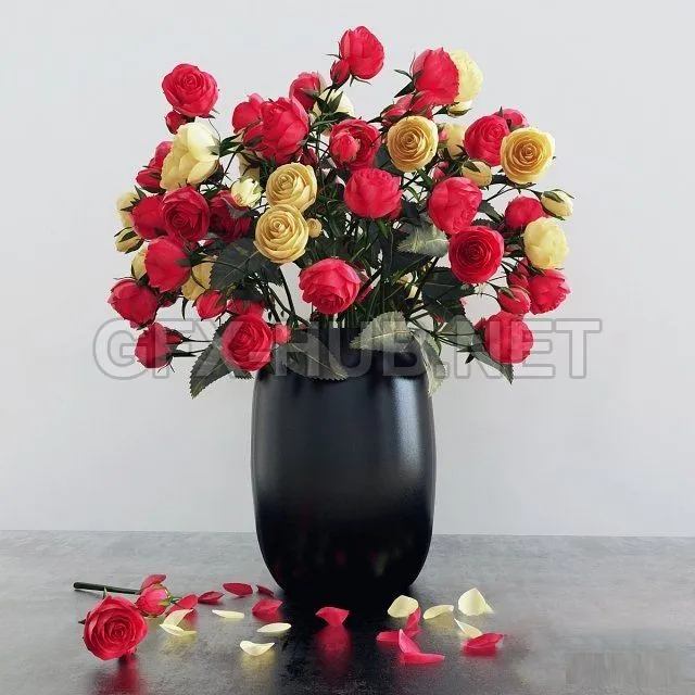 Bouquet of flowers in a vase 68 – 208793