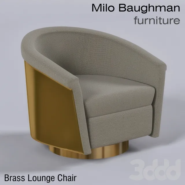 Brass Lounge Chairs – Milo Baughman Furniture – 208897