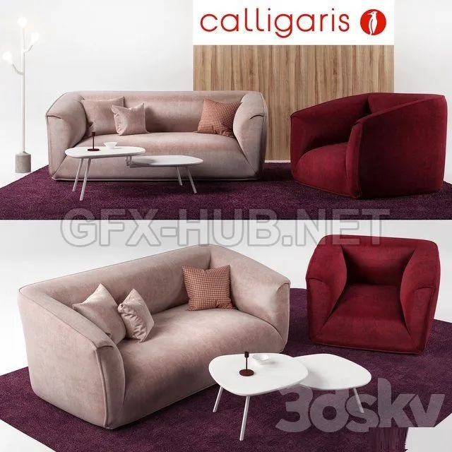Calligaris Furniture Set-Calligaris Sweet – 209237