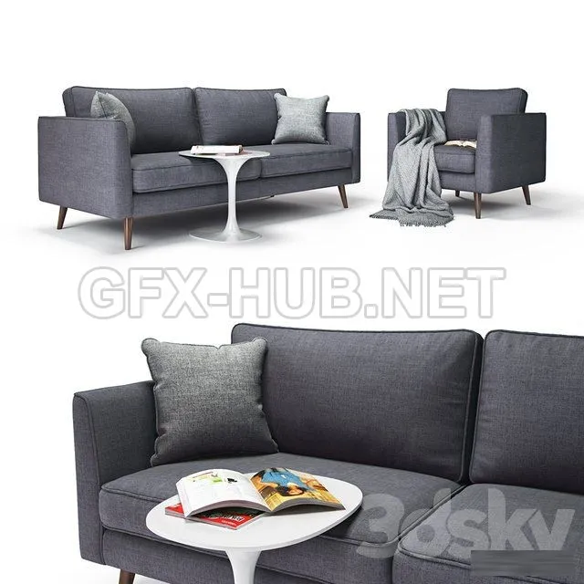 Cameron sofa and armchair – 209277