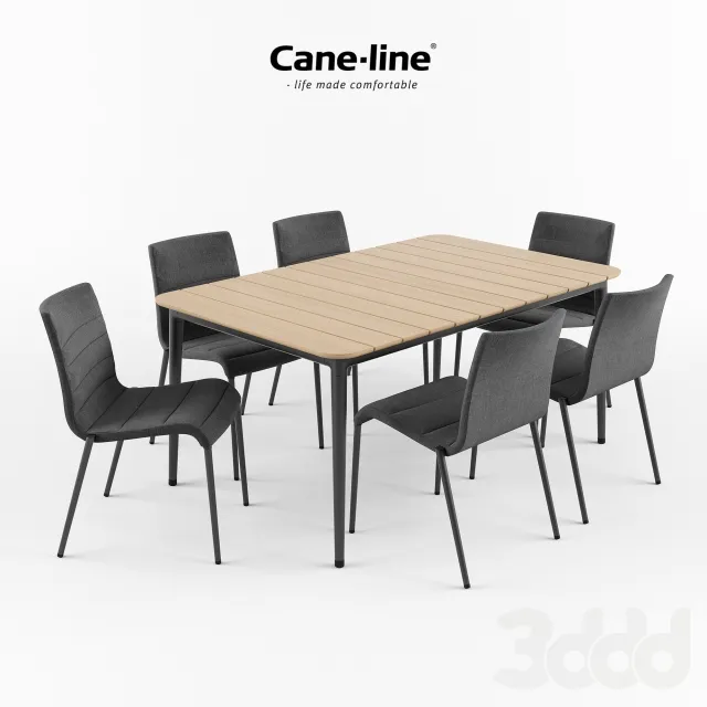 CANE-LINE Core Chair + Table – 209339