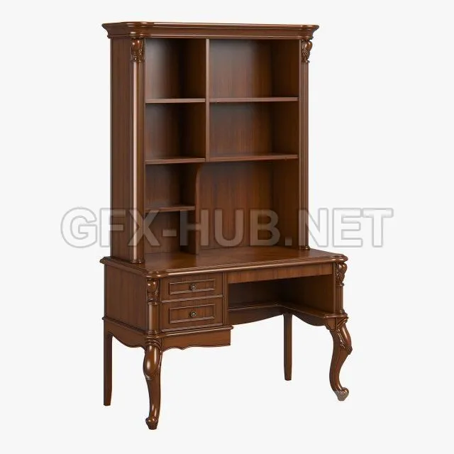Carpenter Children Small Desk With Bookcase – 209473