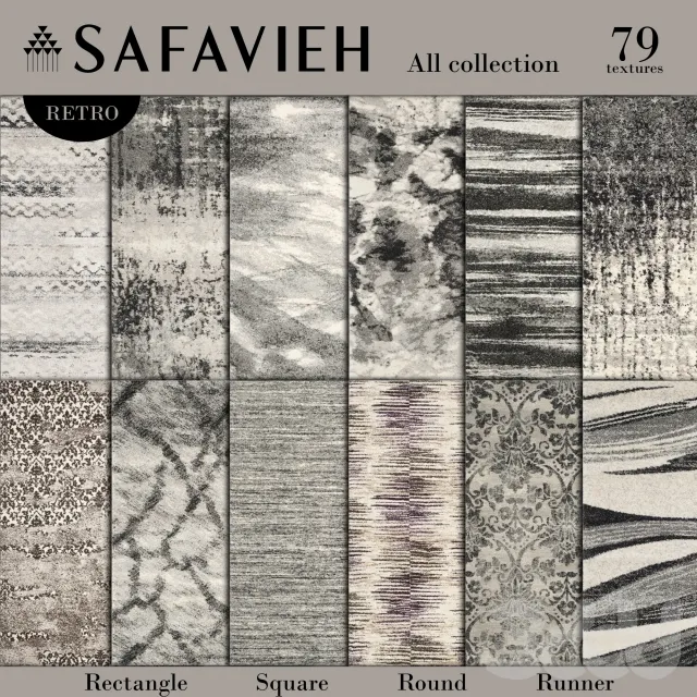 Carpet collection №1 Safavieh – Retro – 209515