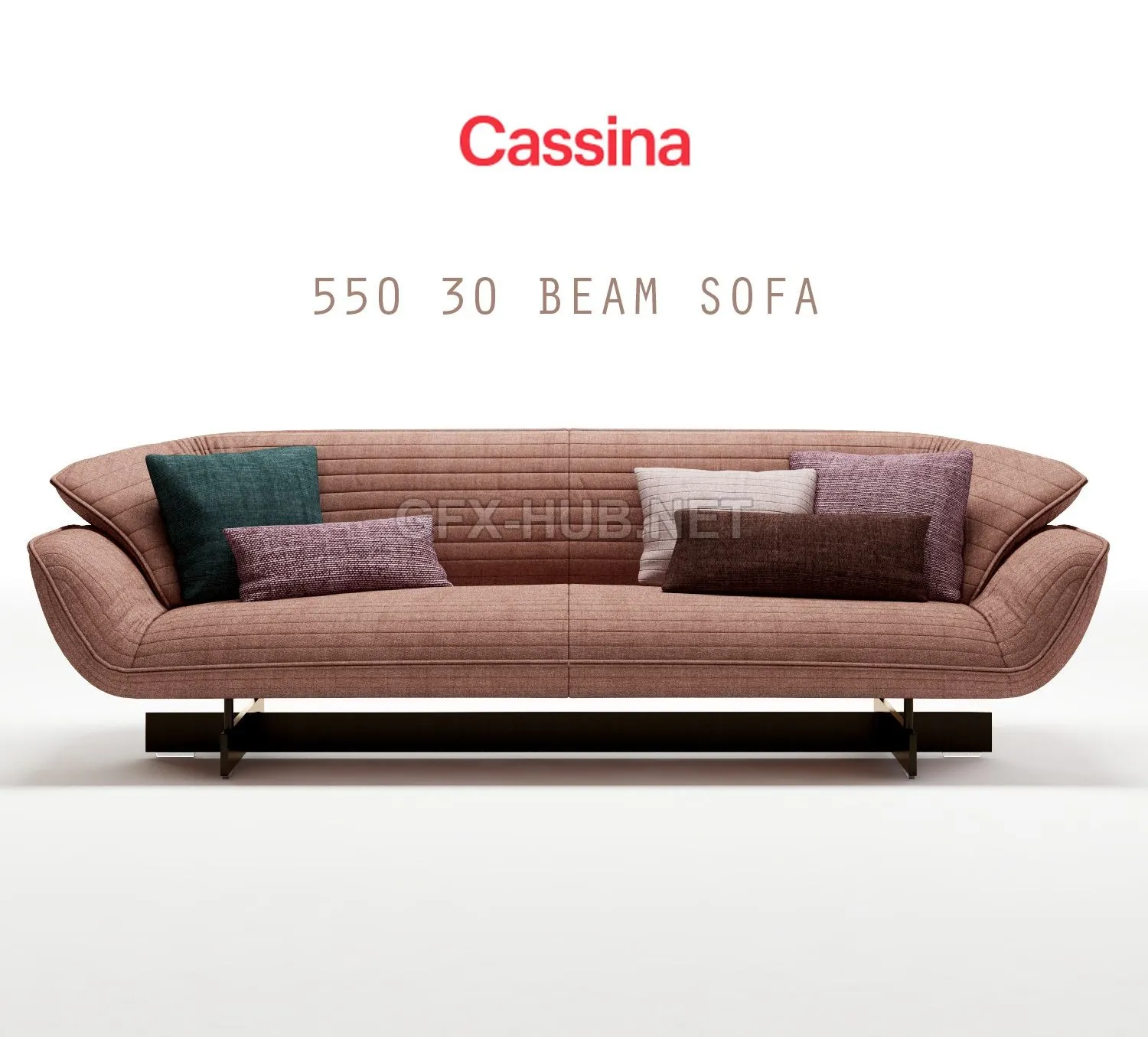 Cassina 550 30 BEAM sofa (max 2011 Vray – 209651