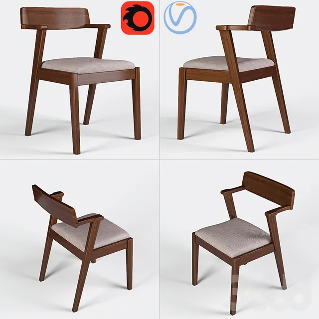 Chair HongKong walnut – 210029