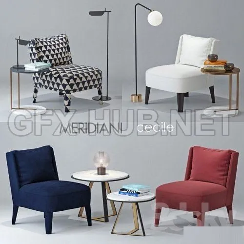 Chair Meridiani Cecile – 210053