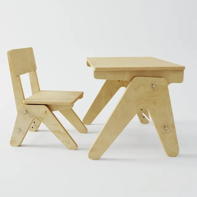 Children’s table and chair set – 210387