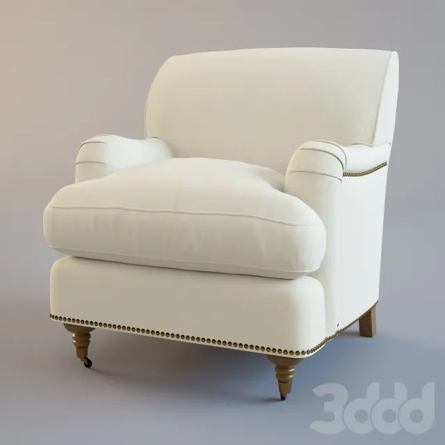 Chloe Club Arm Chair with custom upholstery – 210411
