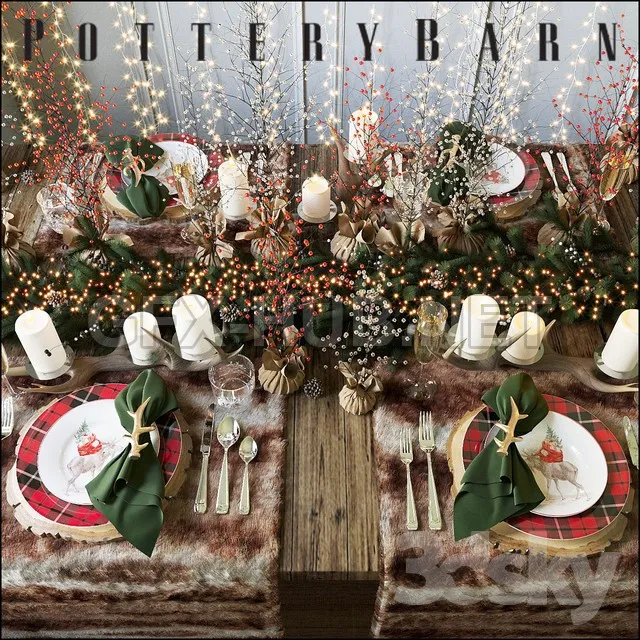 Christmas table setting Pottery Barn – 210433