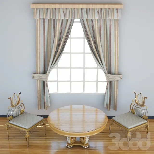 Classic Chair With Curtain – 210621