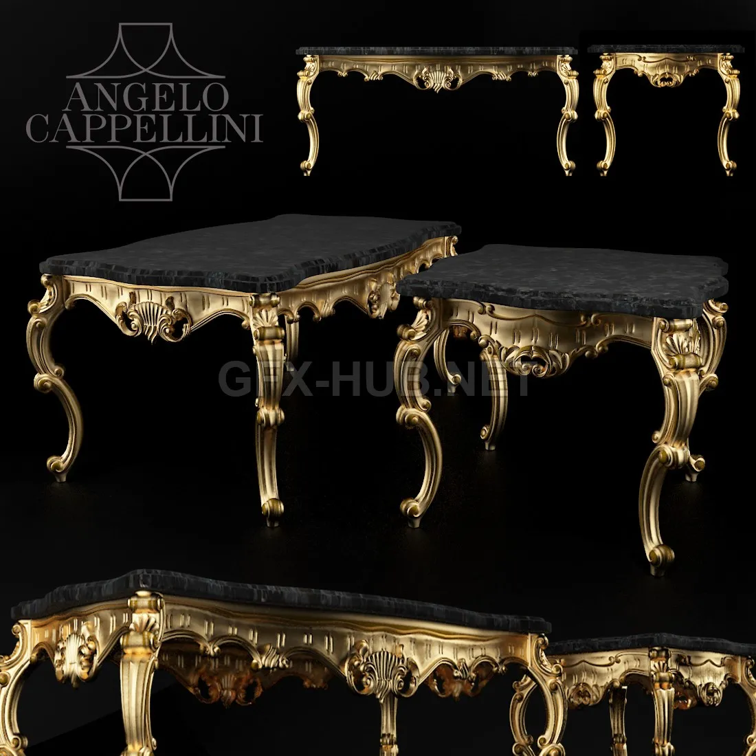 Classic tables by Angelo Cappellini 3d models – 210751