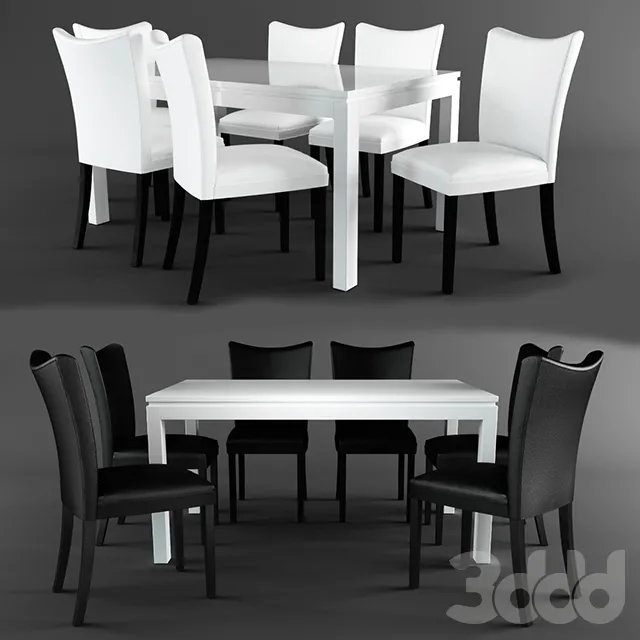 CM3176WH-T Lamia Dining Table and 6 chairs – 210919
