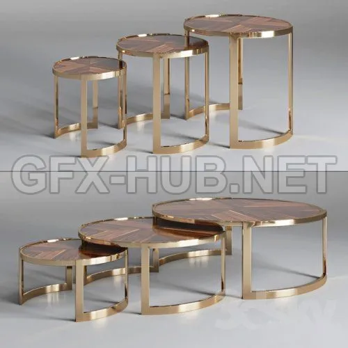 Coffee table ANYA Fendi Casa 3D model – 211019