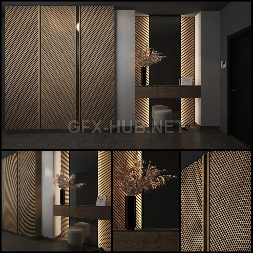 Composition in the hallway 54 3D model – 211193