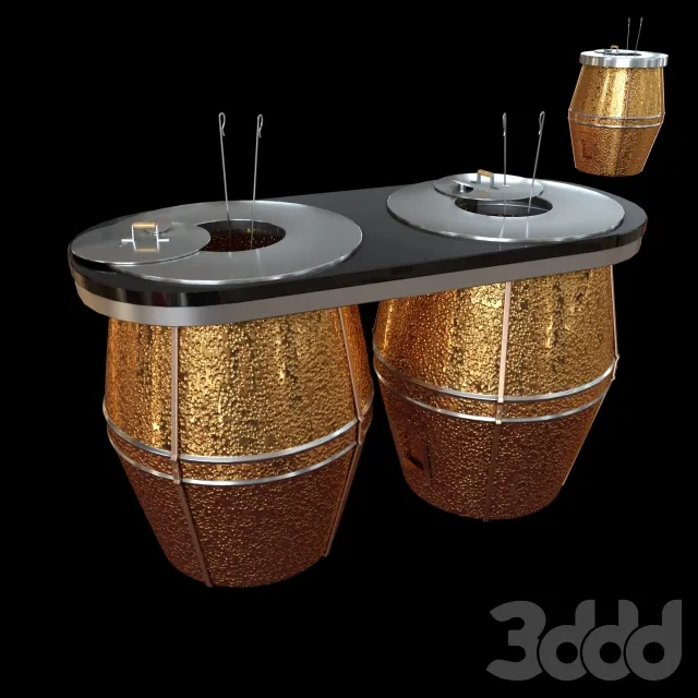 Copper Hammered Tandoor – 211345