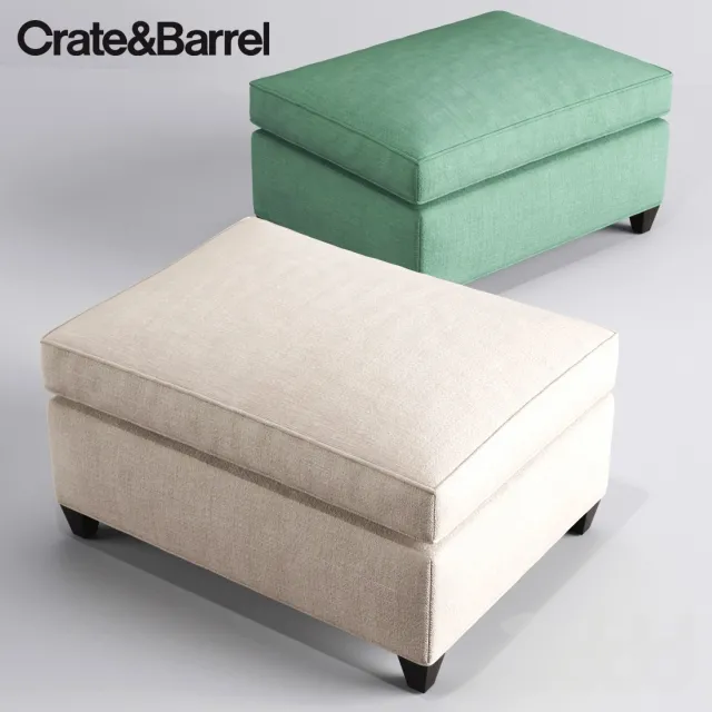 Crate And Barrel Dryden Ottoman – 211477
